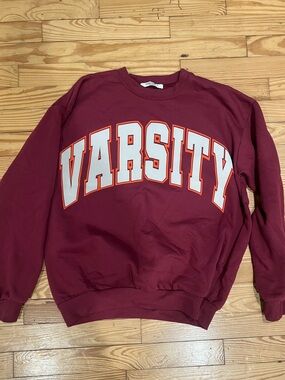 Project Social T Burgundy Crewneck Sweatshirt